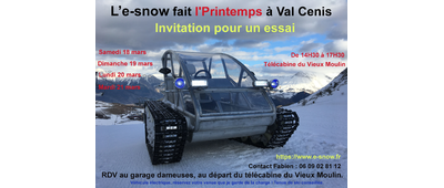 Invitation e-snow Val Cenis
